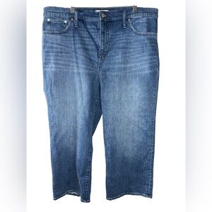 Madewell Slim Wide-Leg Jeans in Garrett Wash women’s sz 35